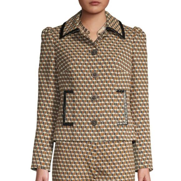 ELIE TAHARI Luka 3D Print Jacket - Picture 1 of 9